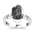 Marvelous Meteorite Signature Men's Ring in Sterling Silver - Sticky add to cart bar