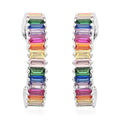 Multi Gemstone Earrings in Silvertone 9.60 ctw - Sticky add to cart bar