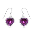 Simulated Purple Diamond 18.50 ctw Earrings in Sterling Silver - Sticky add to cart bar