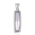 Simulated White Diamond 13.50 ctw Pendant in Sterling Silver - Sticky add to cart bar