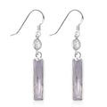 Simulated White Diamond 12.00 ctw Earrings in Sterling Silver - Sticky add to cart bar
