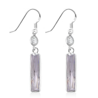 Simulated White Diamond 12.00 ctw Earrings in Sterling Silver