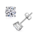 Luxuriant Lab Grown Diamond G VS 1.00 ctw Solitaire Stud Earrings in 950 Platinum - Sticky add to cart bar