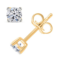 Luxuriant Lab Grown Diamond VS 1.00 ctw Stud Earrings in 14K Yellow Gold