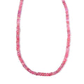 D'Joy Madagascar Pink Sapphire 82.85 ctw Beaded Graduated Necklace in 18K Vermeil Yellow Gold Over Sterling Silver 18-20 Inches - Sticky add to cart bar