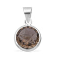 Champagne Cubic Zirconia Pendant Sterling Silver 6.25 ctw - Sticky add to cart bar