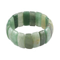 Green Aventurine 355.00 ctw Block Stretch Bracelet - Sticky add to cart bar