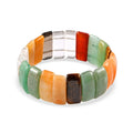 Multi Gemstone 352.30 ctw Block Stretch Bracelet - Sticky add to cart bar