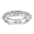 Doorbuster White Diamond Band 0.15 ctw Ring in Rhodium Over Sterling Silver - Sticky add to cart bar