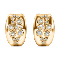Karis White Zircon 1.60 ctw Earrings in 18K YG Plated