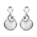 Moon Earrings in Sterling Silver 9.10 Grams - Sticky add to cart bar