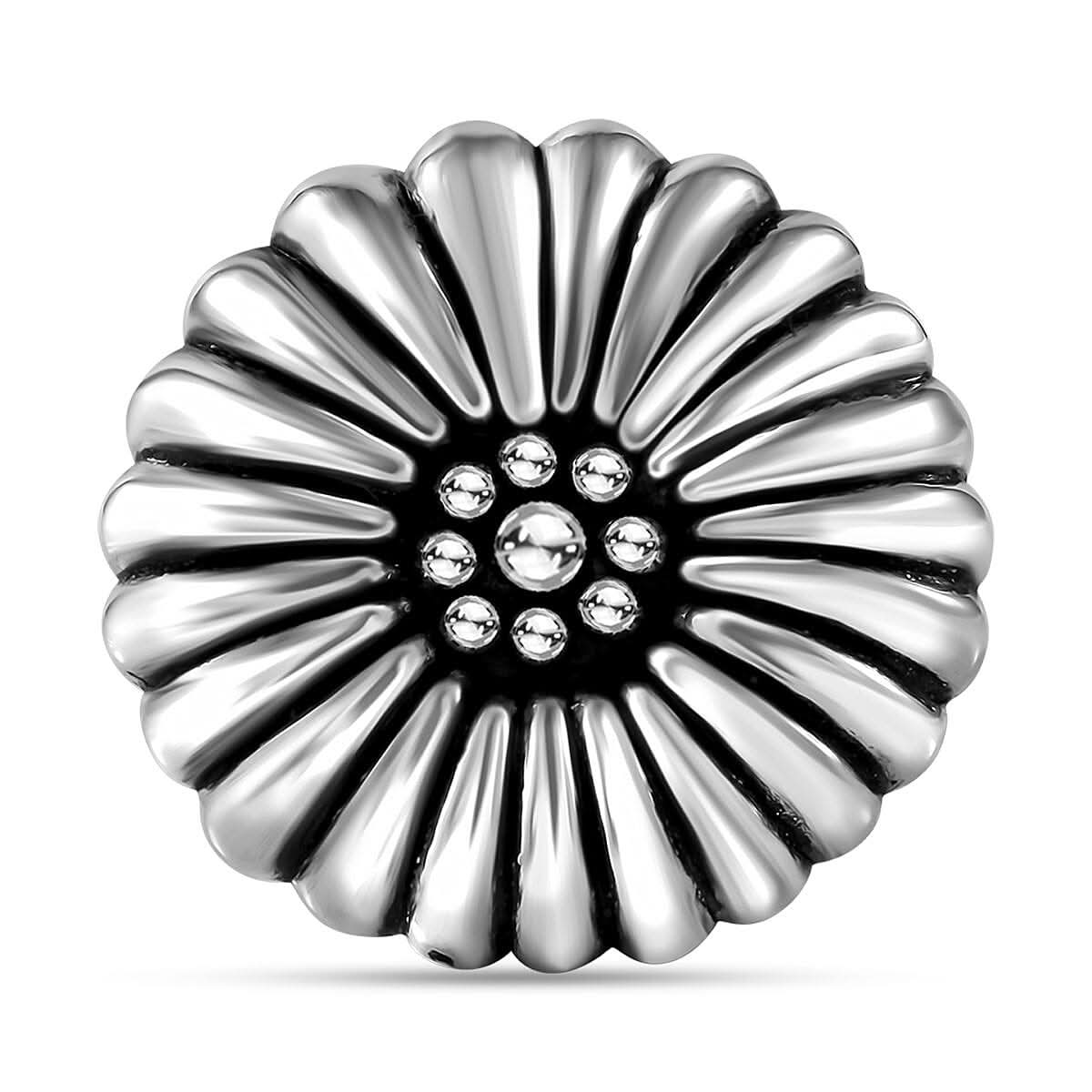Sterling Silver Sunflower Ring (Size 10.0) (6 g)