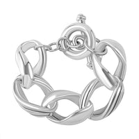 Sterling Silver Curb Chain Bracelet (8.00 In) 32.45 Grams