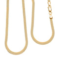 Herringbone Chain Necklace in 14K Yellow Gold Over Sterling Silver 18 Inches 6.20 Grams - Sticky add to cart bar