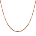 Necklace in 14K Rose Gold Over Sterling Silver 24 Inches 9 Grams - Sticky add to cart bar
