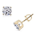 Luxuriant Lab Grown Diamond G VS 1.00 ctw Stud Earrings in 10K Yellow Gold 0.90 Grams - Sticky add to cart bar