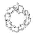 Sterling Silver Toggle Clasp Bracelet (8.00 In) 20.41 Grams - Sticky add to cart bar