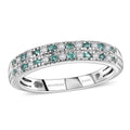 950 Platinum  AAAA  Paraiba Tourmaline   White Diamond  VS2 Band Ring 0.34 ctw ,  Platinum Wt. 3.91 g - Sticky add to cart bar
