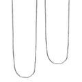 Box Chain Necklace in Sterling Silver 20 Inches 2.80 Grams - Sticky add to cart bar
