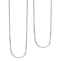 Box Chain Necklace in Sterling Silver 20 Inches 2.80 Grams