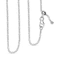 Figaro Chain Necklace in Sterling Silver 20 Inches 2.80 Grams - Sticky add to cart bar