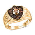 Jenipapo Andalusite Men's Ring in 18K Vermeil YG Over Sterling Silver (Size 10.0) 1.00 ctw - Sticky add to cart bar