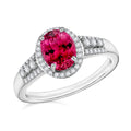 Luxoro Premium Ouro Fino Rubellite and G-H I1 Diamond 2.76 ctw Ring in 14K White Gold 2 - Sticky add to cart bar