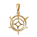 14K Yellow Gold Pendant (Rnd 11 mm) - Sticky add to cart bar