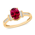 Iliana AAA Ouro Fino Rubellite and G-H SI Diamond 1.50 ctw Ring in 18K Yellow Gold (Size 8.5) - Sticky add to cart bar