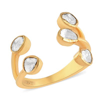 Ring Information Type	Cluster Ring Metal	Sterling Silver Fit	Comfort Plating	14K Yellow Gold Plating