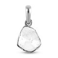 Artisan Crafted Polki Diamond Solitaire Pendant in Platinum Over Sterling Silver 1.00 ctw - Sticky add to cart bar
