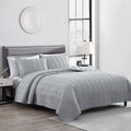 The Nesting Company- Willow 3 Piece Queen Quilt Set Gray - Sticky add to cart bar