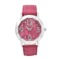 STRADA Japanese Movement Watch with Black Faux Leather Strap - Sticky add to cart bar