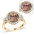 Luxoro 14K Yellow Gold AAA Turkizite, Diamond (G-H, I2) (0.51 cts) Ring (Size 10.0) (4.15 g) 4.00 ctw - Sticky add to cart bar