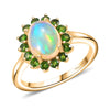 Ethiopian Welo Opal & Chrome Diopside