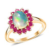 Ethiopian Welo Opal & Niassa Ruby