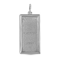 Bar Pendant (21x11x0.4mm) in 999 Platinum 2.15 Grams