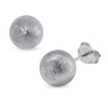 Marvelous Meteorites Beaded Stud Earrings in Rhodium Over Sterling Silver - Sticky add to cart bar