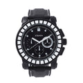 STRADA Japanese Movement Blue Scale Dial Watch with Black Silicone Strap - Sticky add to cart bar