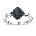 Doorbuster Diamond Fancy Ring in Rhodium Over Sterling Silver (Size 7.0) 0.15 ctw - Sticky add to cart bar