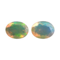 AA Ethiopian Welo Opal Set of 2 (Ovl 8x6 mm) 1.39 ctw Loose Gemstone - Sticky add to cart bar