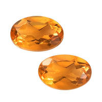 Jalisco Fire Opal Set of 2 (Ovl 6x4 mm) 0.61 ctw Loose Gemstone