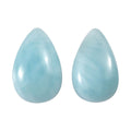 AAA Larimar Set of 2 (Pear 8x5 mm) 1.69 ctw Loose Gemstone - Sticky add to cart bar