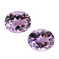 Rose De France Amethyst Set of 2 (Ovl 12x10 mm) 8.64 ctw Loose Gemstone - Sticky add to cart bar
