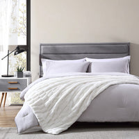 The Nesting Company Juniper Faux Fur 50"x70" Throw - White