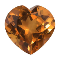 AAA Serra Gaucha Citrine (Hrt 9 mm) 2.14 ctw Loose Gemstone