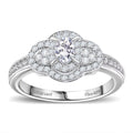 Luxuriant Lab Grown Diamond Ring in Sterling Silver (Size 10.0) 1.00 ctw - Sticky add to cart bar