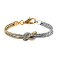Bali Legacy Love Knot Bracelet in 22K Vermeil YG Over and Sterling Silver (6.50 In) 12.25 Grams - Sticky add to cart bar