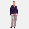 Hanton White Women's Polar Fleece Pajama Pant - L - Sticky add to cart bar