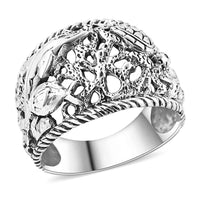 Doorbuster Bali Legacy Sterling Silver Sea Safari Ring (Size 8.0) (5.16 g)